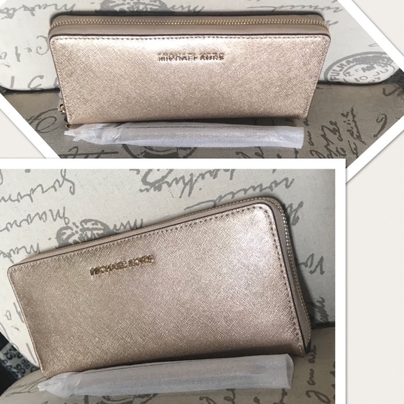 ✨MICHAEL KORS✨LAST 1 Shimmery Gold Wallet/Wristlet - Picture 2 of 8